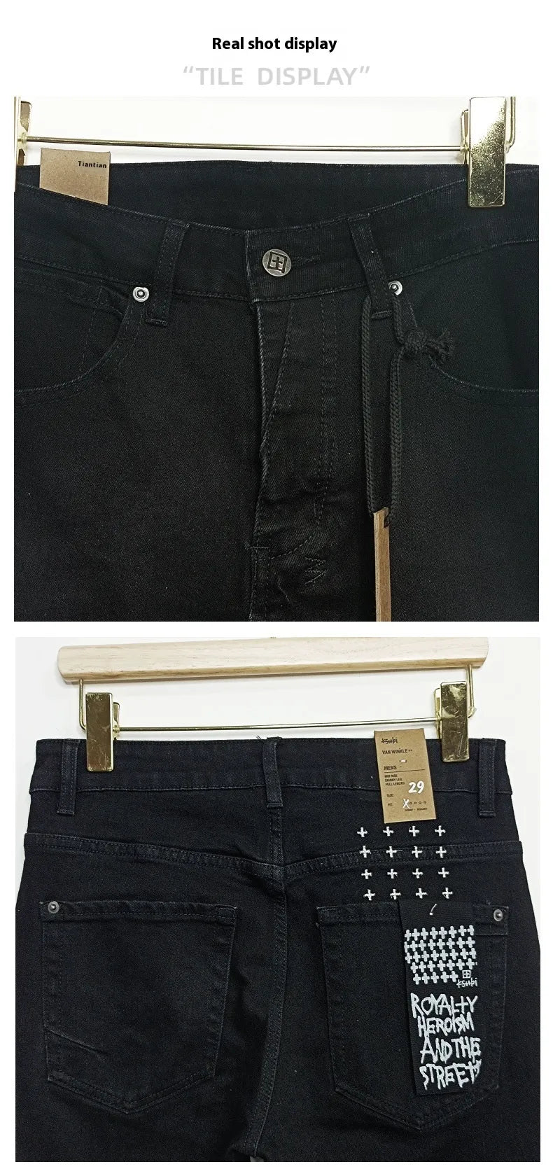 Black Embroidered Trousers