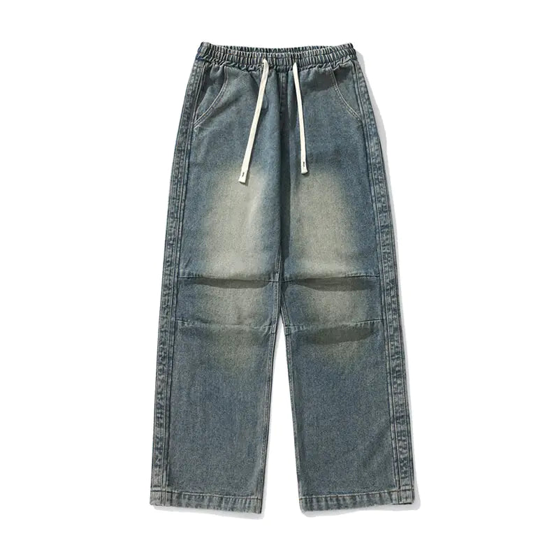 Men's Pleated Drawstring Trousers